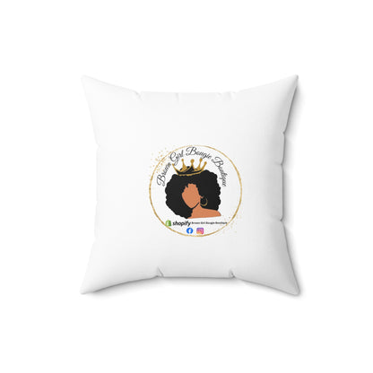 Silver-Spun Polyester Square Pillow