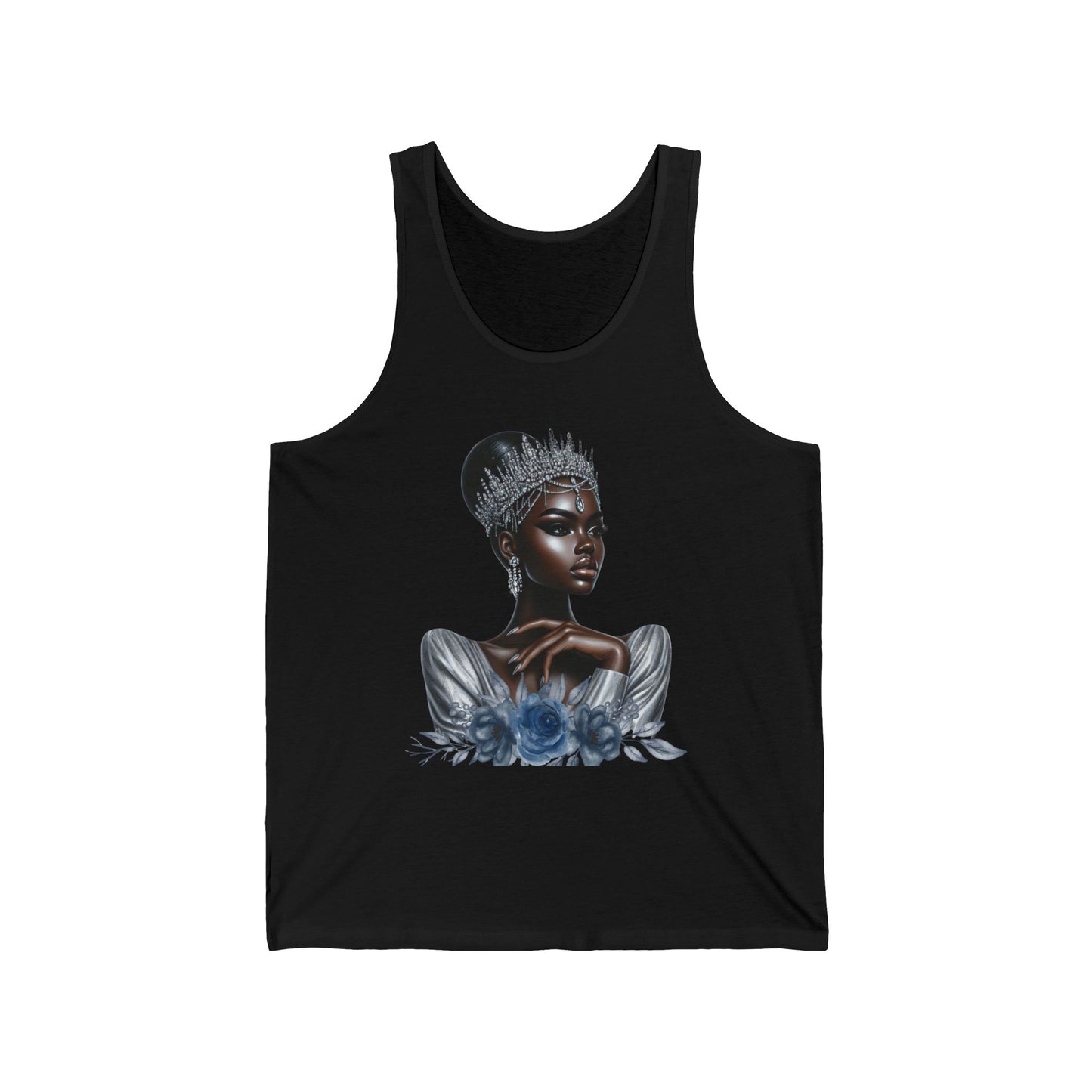 Queen Silver Graphic Unisex Jersey Tank Top
