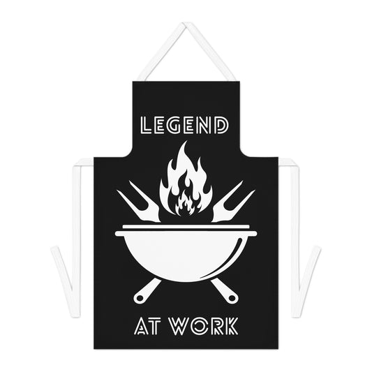 Legend At Work Chef Apron-Black