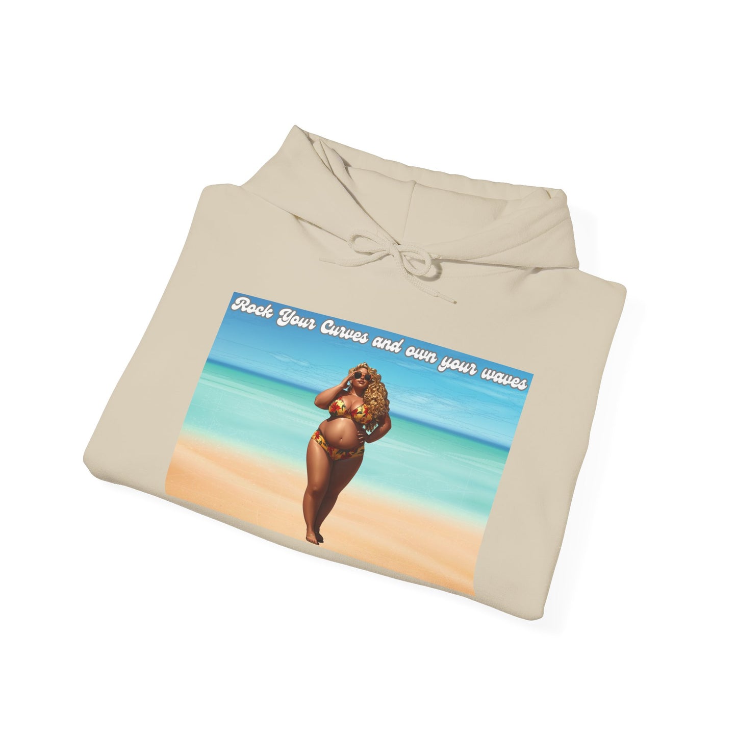 Rock Your Curves and Own Your Waves Hooded Sweatshirt