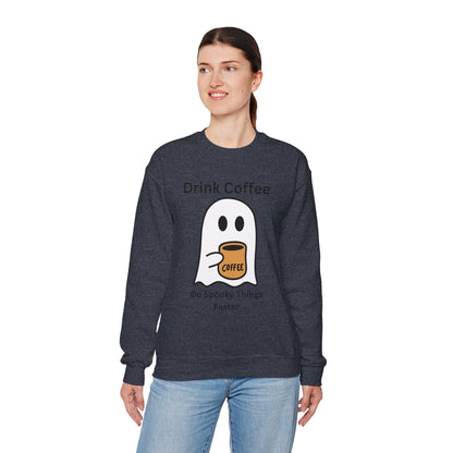 Boo Drink Coffee-Ghost-Sweatshirt