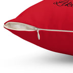 They Not Like Us 3- (Dk Red) Spun Polyester Square Pillow
