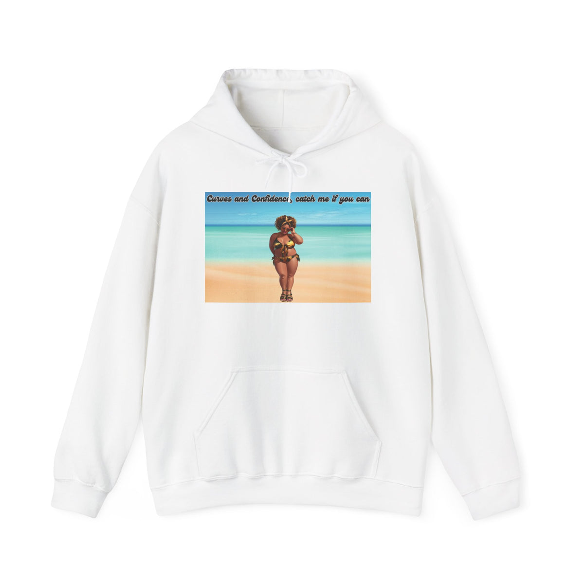 Curves and Confidence, Catch me if you can Unisex Hoodie