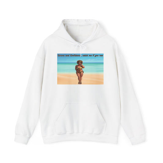 Curves and Confidence, Catch me if you can Unisex Hoodie