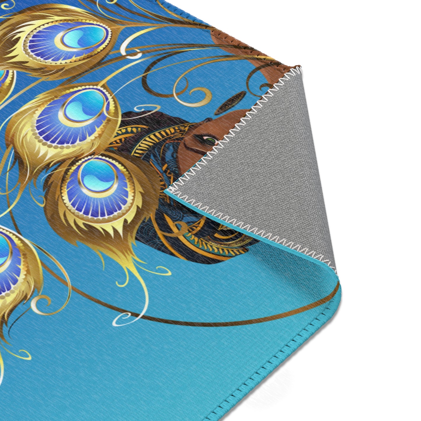 Elegant Peacock Queen Area Rug - Vibrant Home Décor for Every Occasion