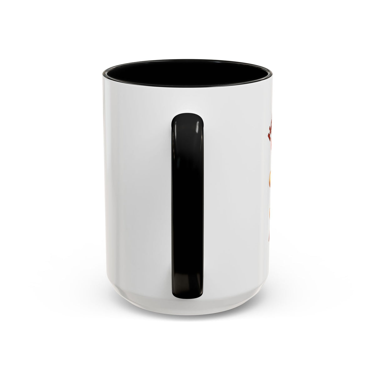 Hottie With A Body-Accent Coffee Mug (11, 15oz) (Black)