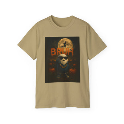BRUH Cotton T-Shirt (Pumpkin Patch)
