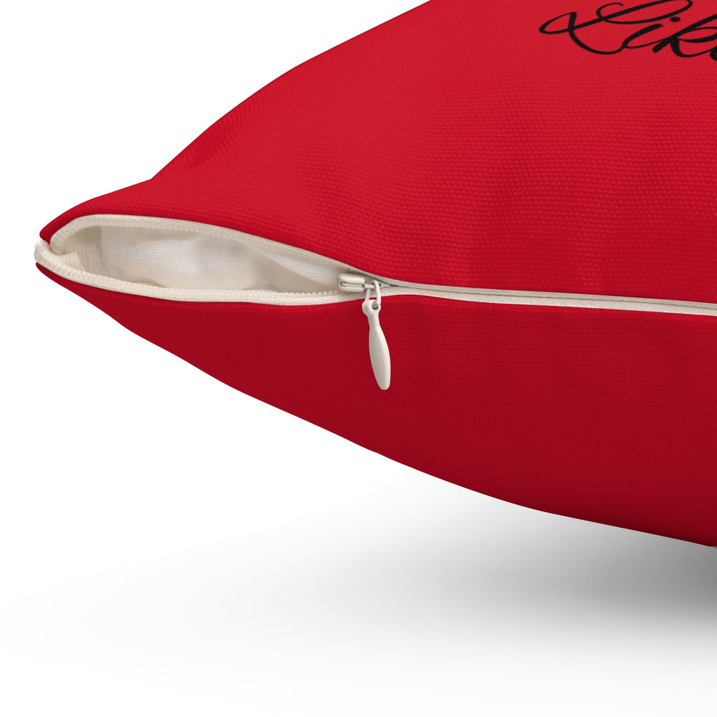 They Not Like Us 3- (Dk Red) Spun Polyester Square Pillow