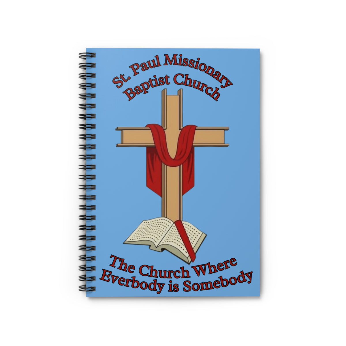 St. Paul Missionary Baptist Church Notebook — Lt. Blue