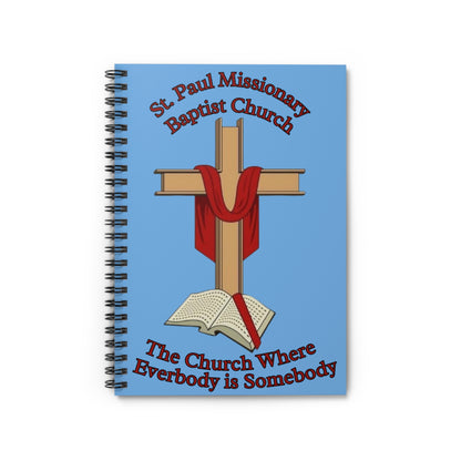 St. Paul Missionary Baptist Church Notebook — Lt. Blue
