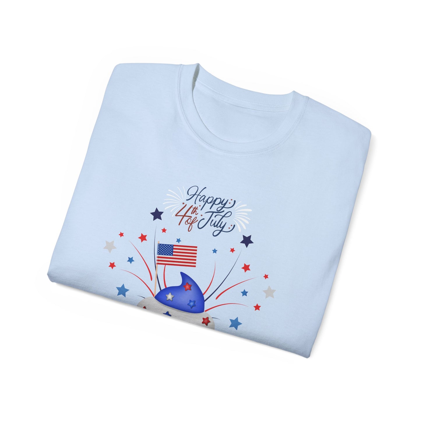 4th of July Cupcake T-Shirt — Happy 4th USA Patriotic Tee