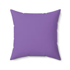 I Put Out For Santa-Spun Polyester Square Pillow (Lt Purple)