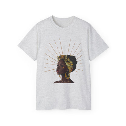 Queen Star Portrait Tee - Inspirational Black Woman Design