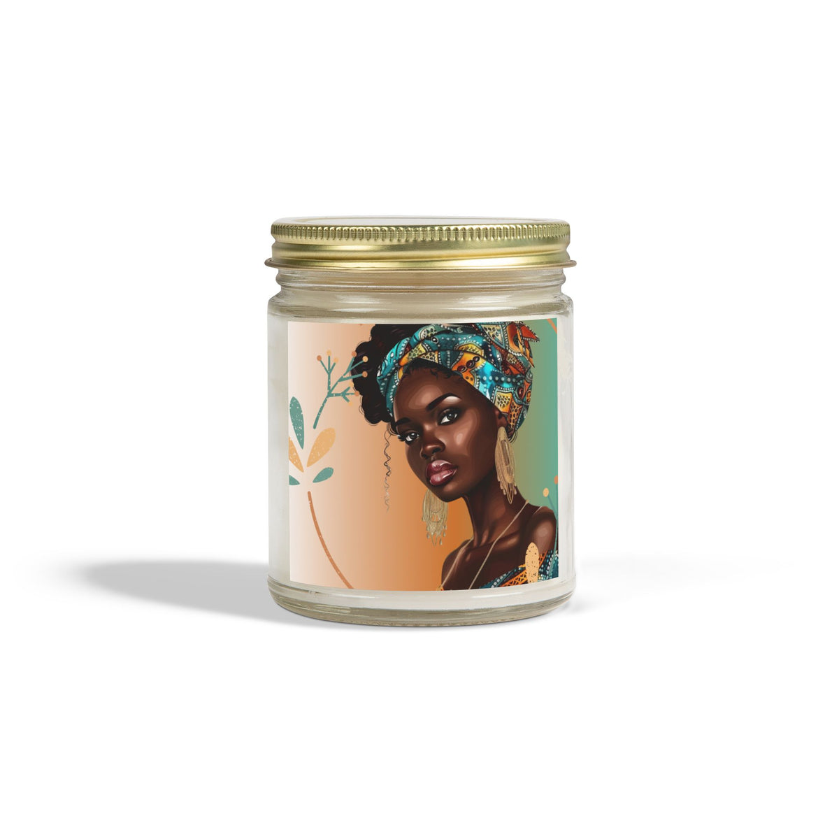 Teal-Scented Candles, Coconut Apricot Wax (4oz, 9oz)