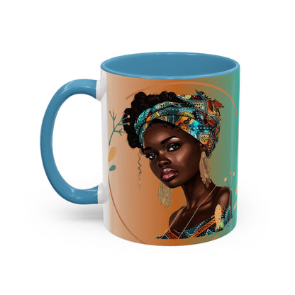 Queen Teal Accent Coffee Mug |  11oz & 15oz