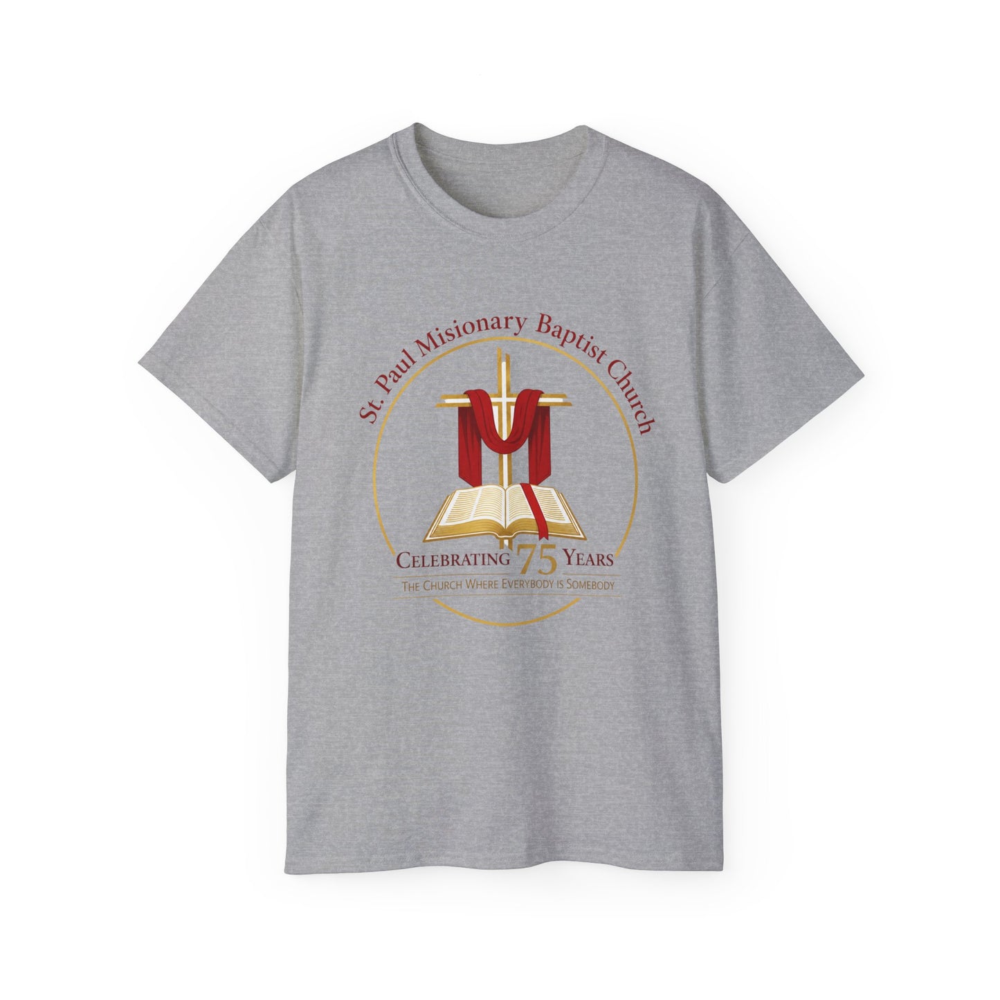 Church Anniversary T-Shirt — St. Paul Missionary Baptist Church 75th Celebration