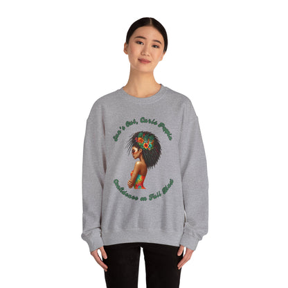 Curls Poppin Crewneck Sweatshirt