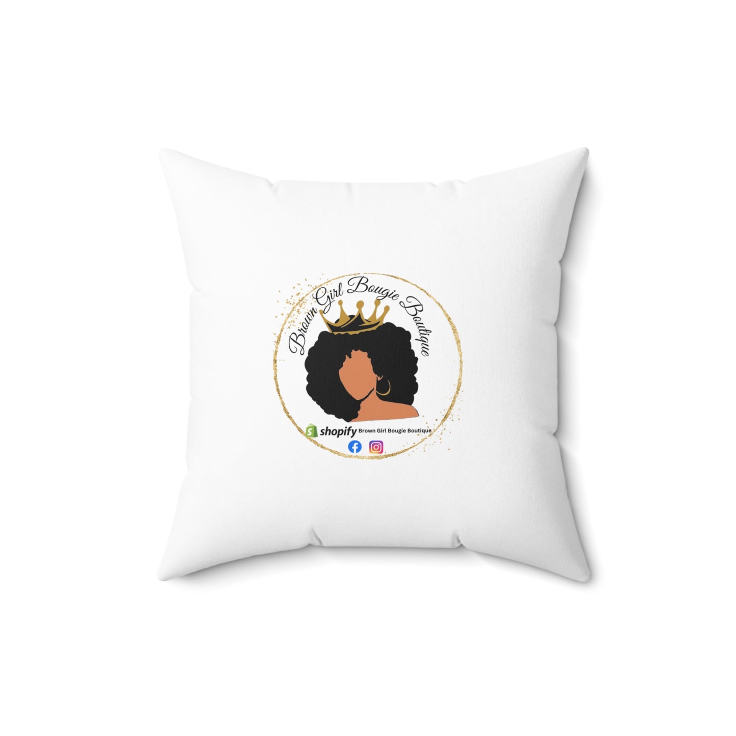 Lily-Spun Polyester Square Pillow