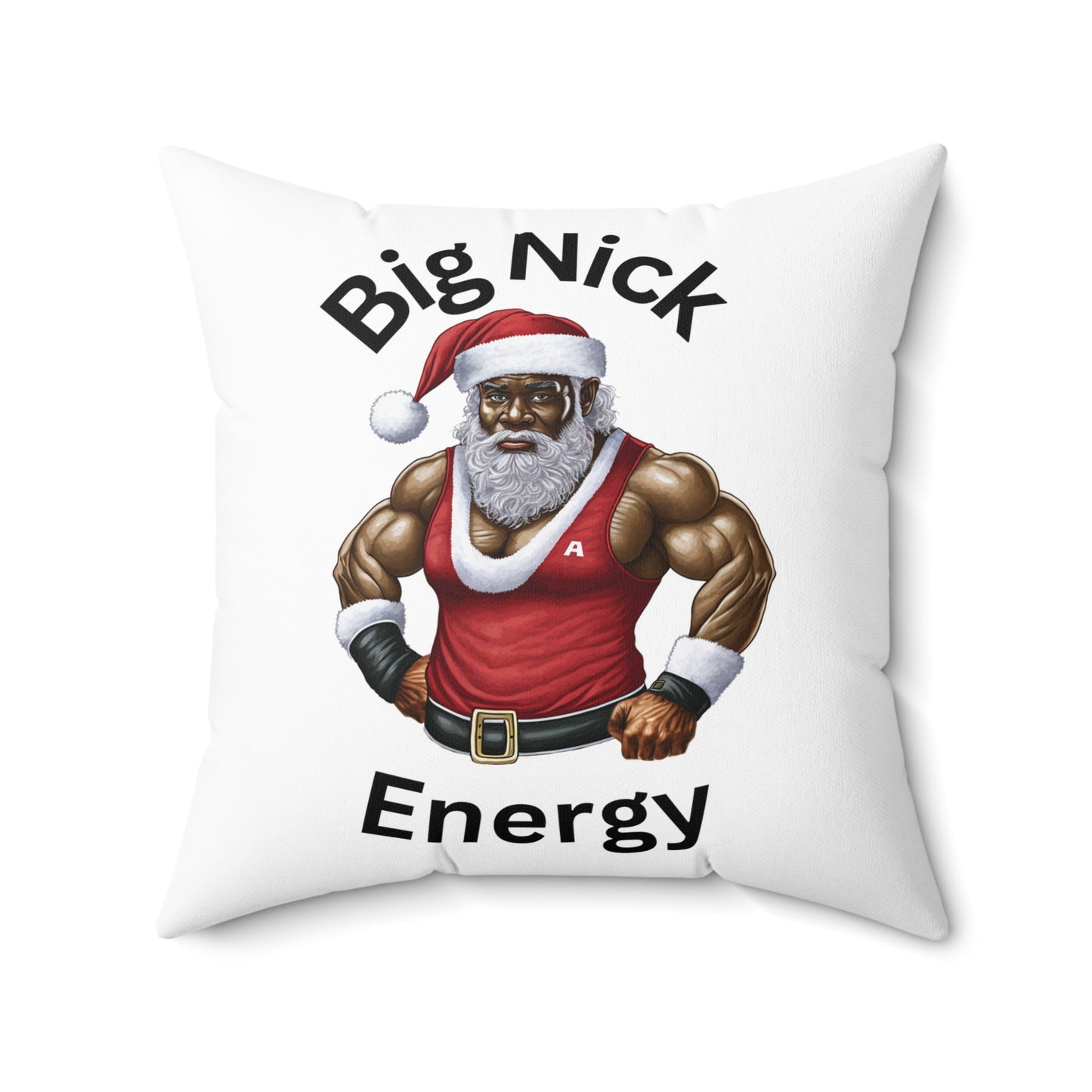 Big Nick Energy-Spun Polyester Square Pillow (White)