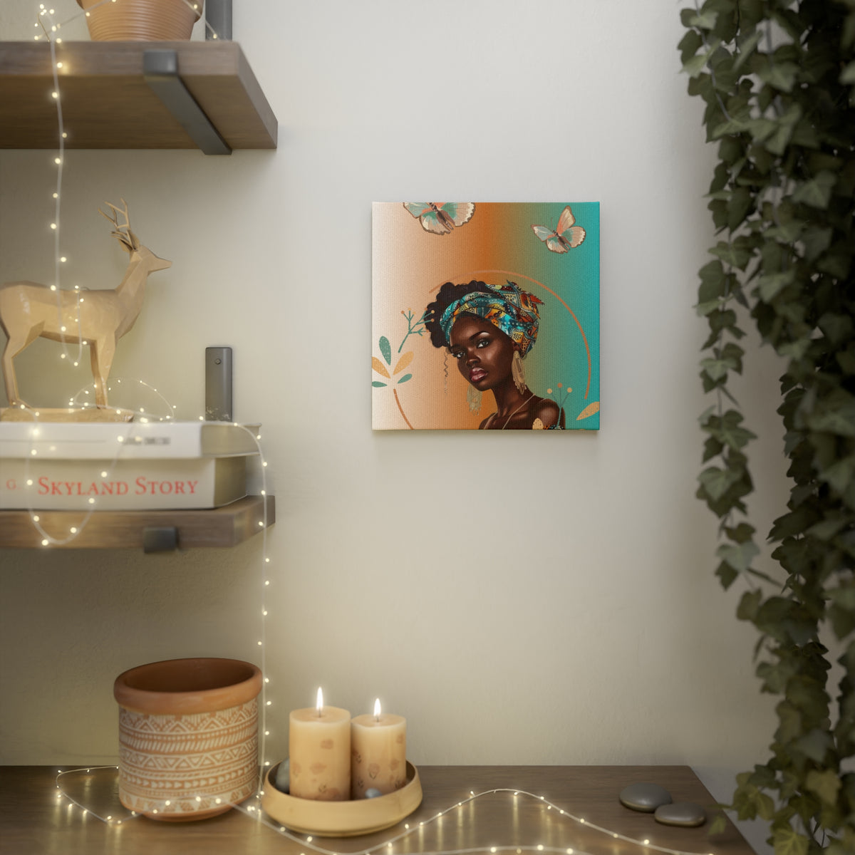Queen Teal-Canvas Photo Tile