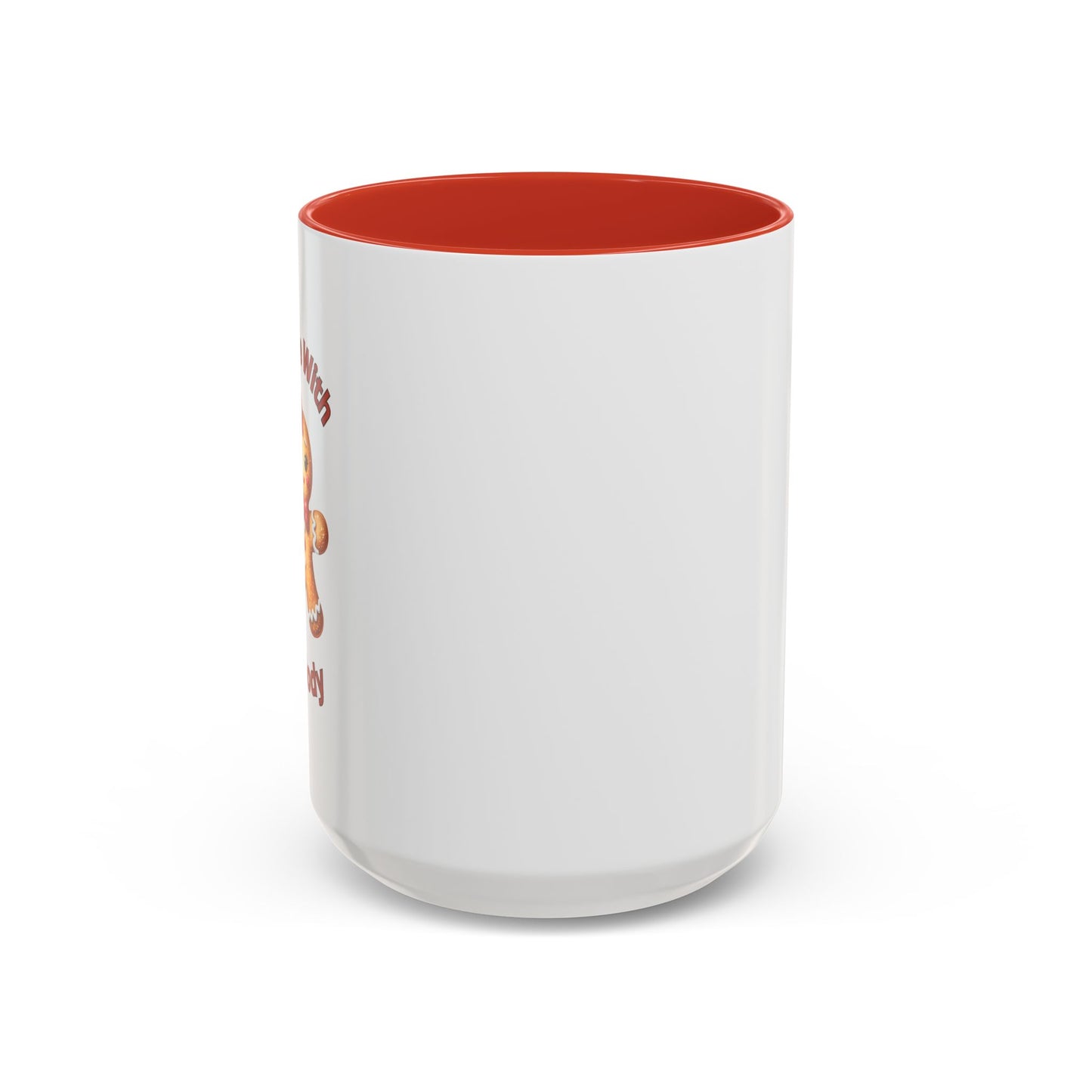 Hottie With A Body 2-Accent Coffee Mug (11, 15oz) (Red)