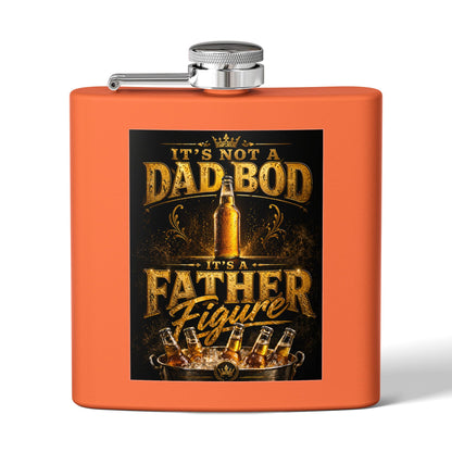 “It’s Not a Dad Bod, It’s a Father Figure” Novelty 6oz Hip Flask | Father's Day Gift