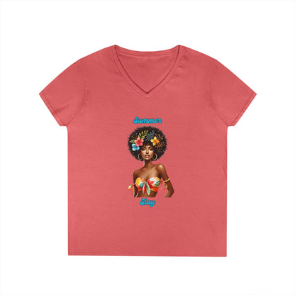 Summer Slay 2 Ladies' V-Neck T-Shirt