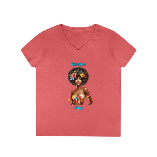 Summer Slay 2 Ladies' V-Neck T-Shirt
