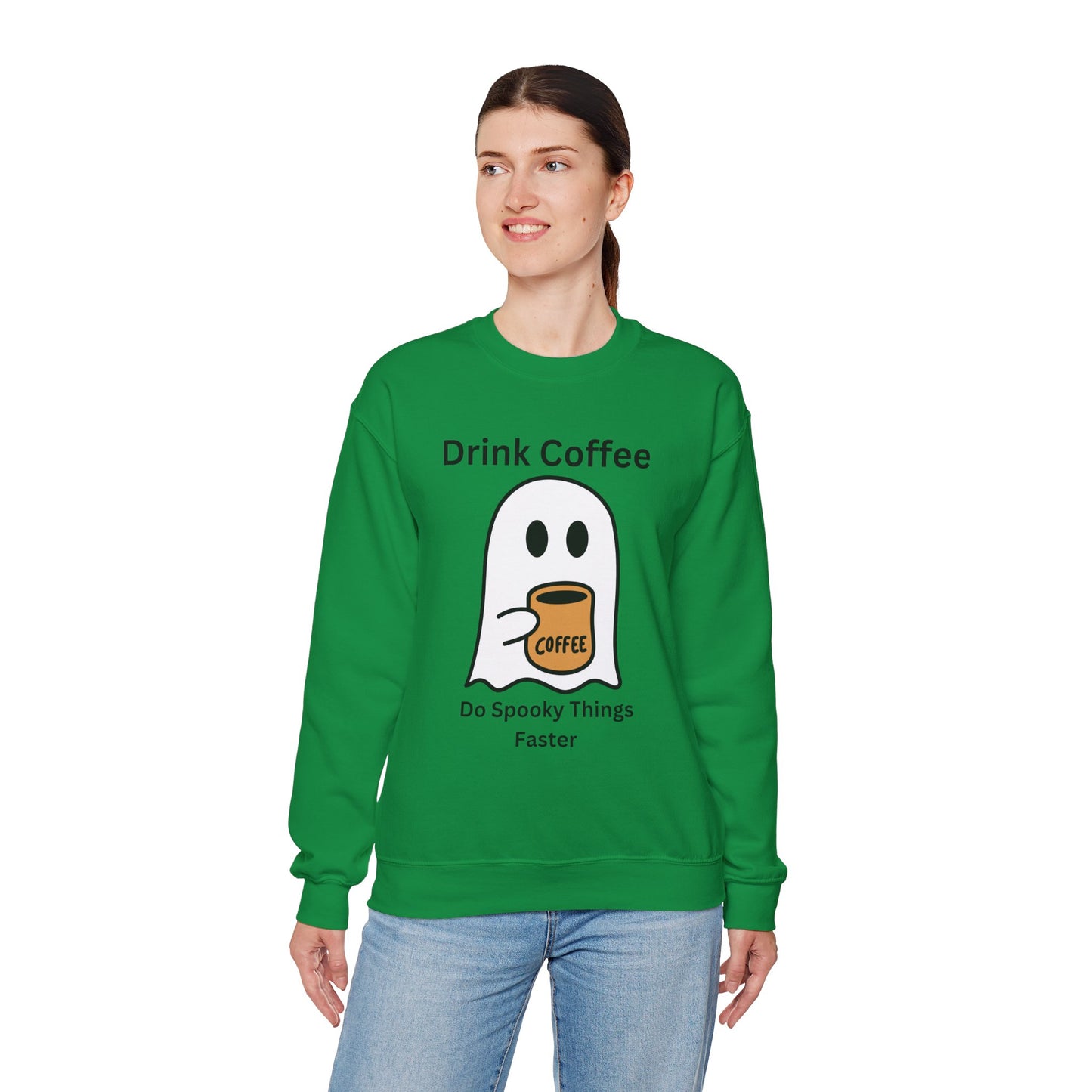 Boo Drink Coffee-Ghost-Sweatshirt