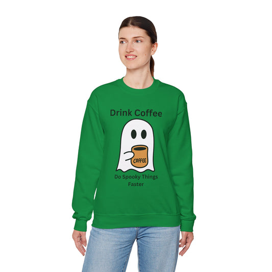 Boo Drink Coffee-Ghost-Sweatshirt