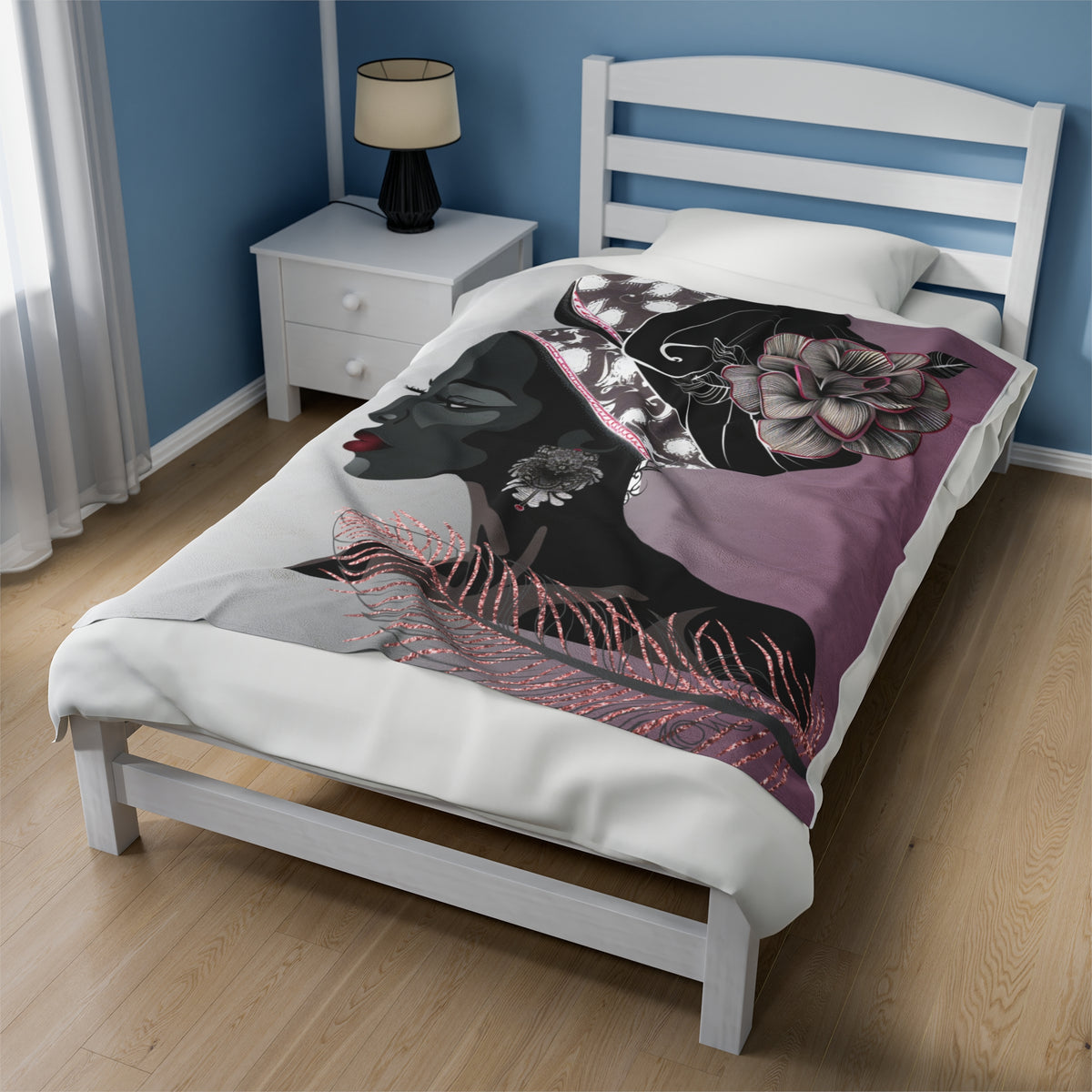 Feather-Velveteen Plush Blanket