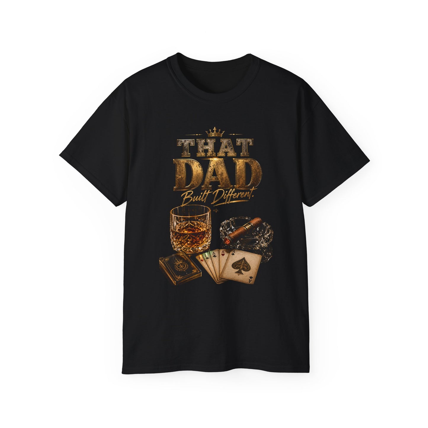 That Dad Poker & Whiskey T-Shirt — Father’s Day Gift for Poker-Loving Dads