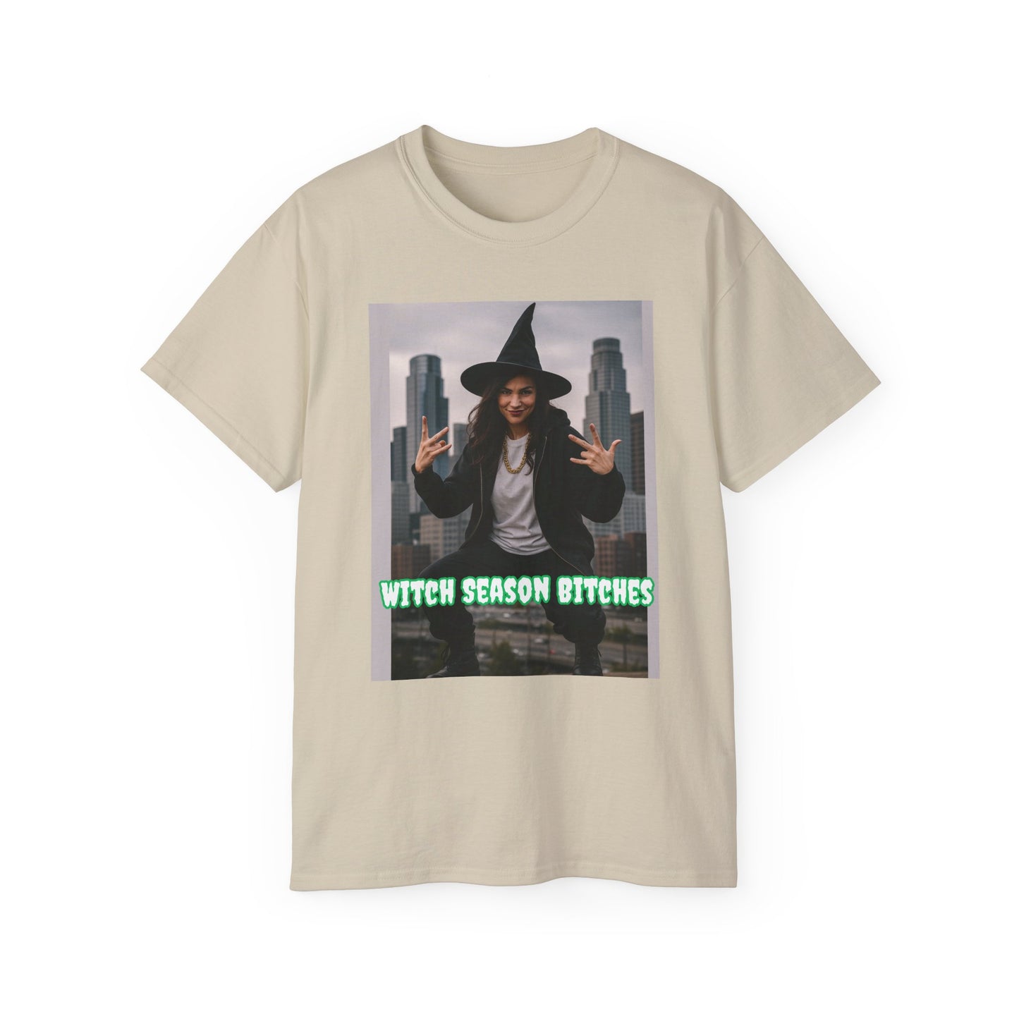 Urban Witch- Witch Season Bitches Tee (Cityscape)