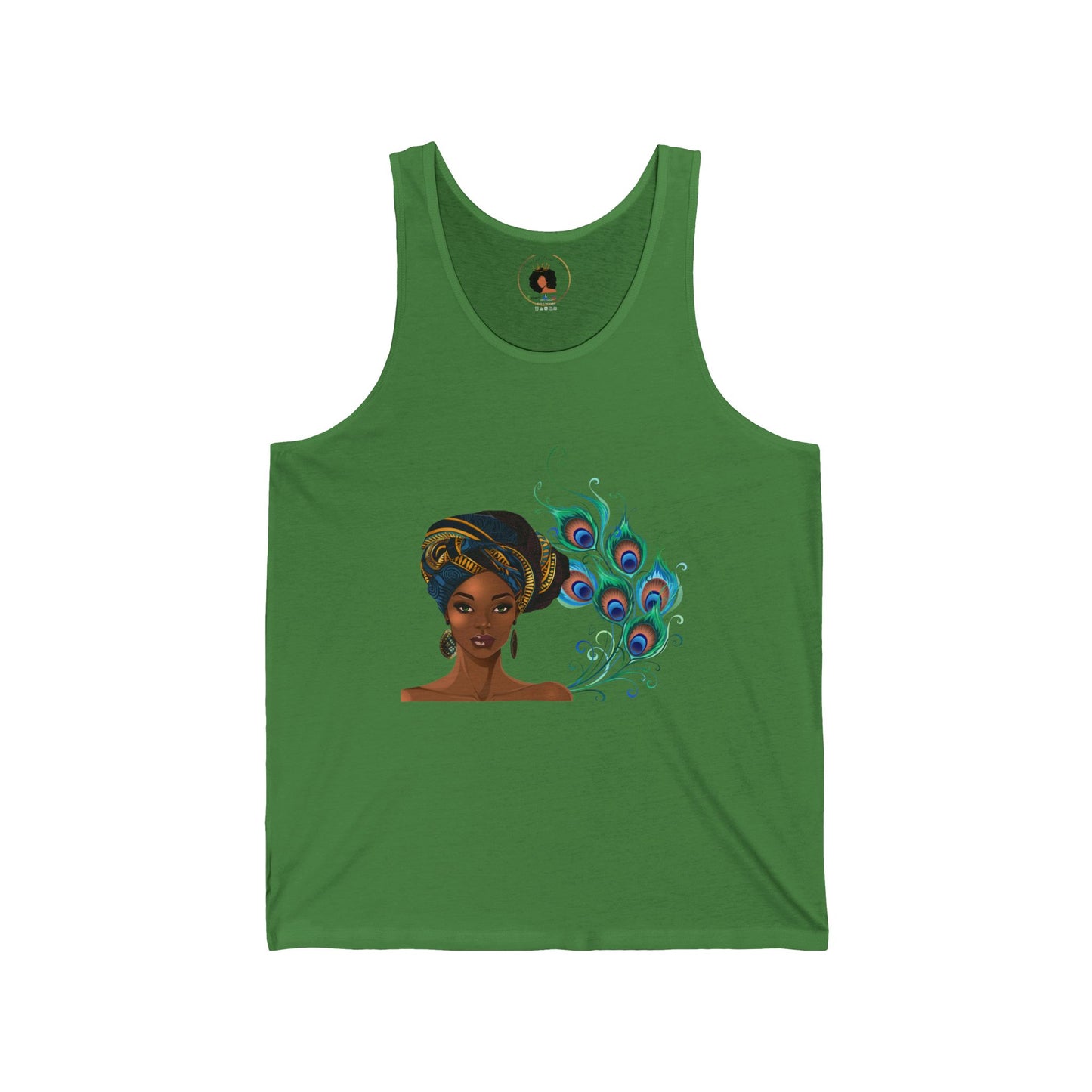 Queen Peacock Unisex Jersey Tank