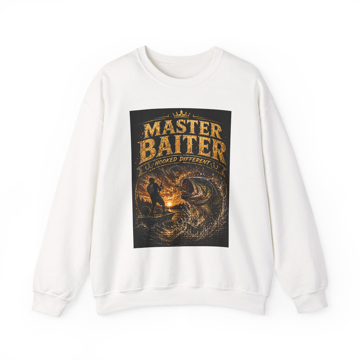 Master Baiter Fishing Sweatshirt – Vintage Angler Crewneck Gift