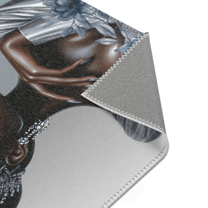 Queen Silver Area Rug - Royal Elegance Design