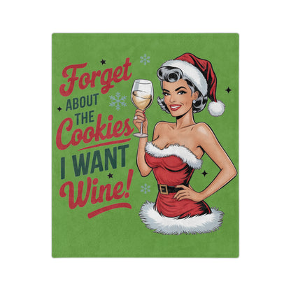 Forget About The Cookies-Velveteen Microfiber Blanket (Lt Green)