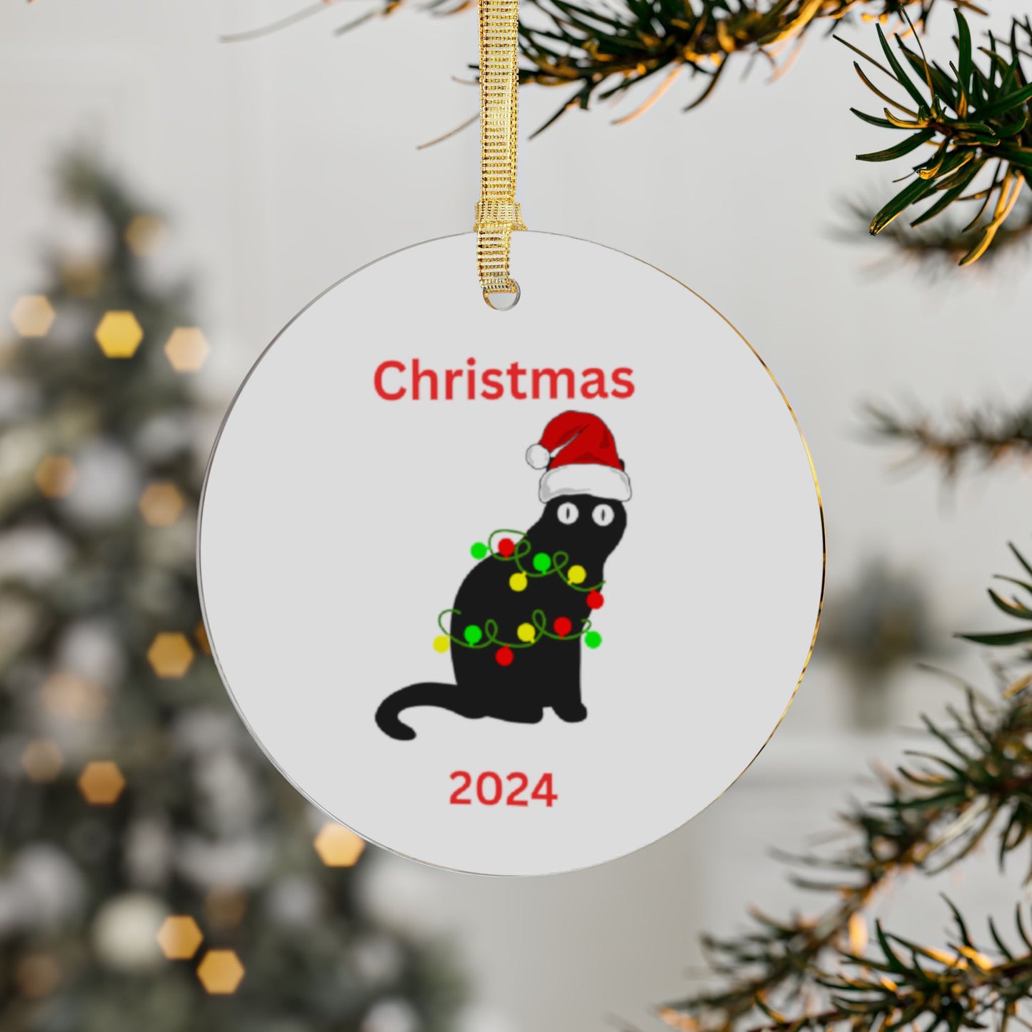 Black Cat-Christmas lights