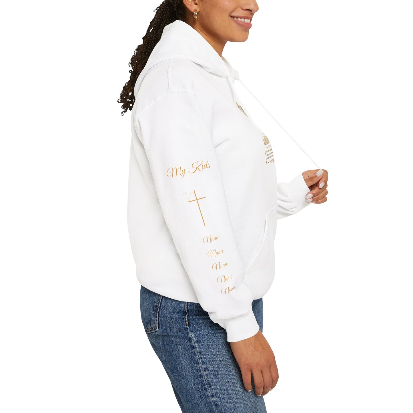 Fatherhood Kingdom Work Hoodie — Gold Crown Dad Hoodie, Proud Dad Gift