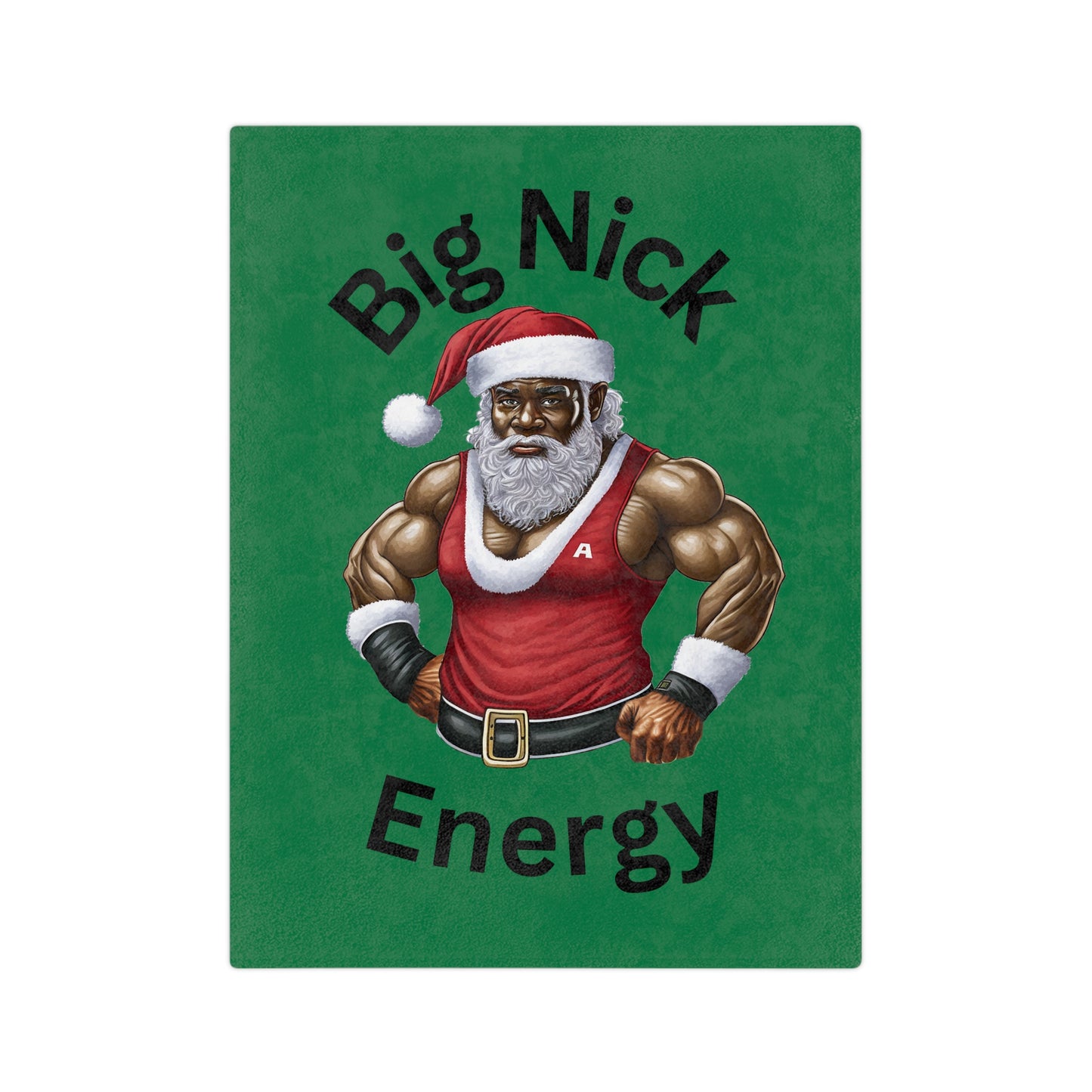 Big Nick Energy Velveteen Microfiber Blanket (Green)
