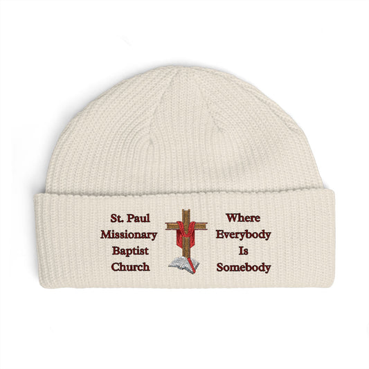 Church Cuff Beanie — Ecru