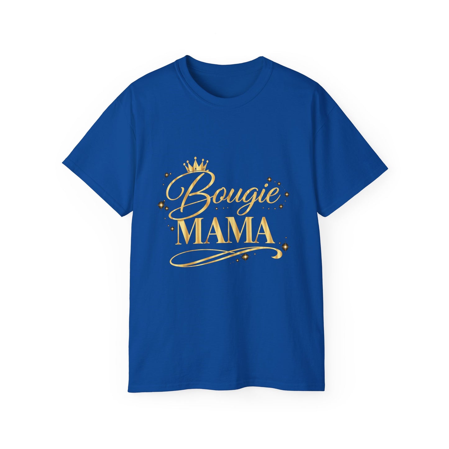 Bougie Mama T-Shirt — Gold Crown Graphic Mom Tee