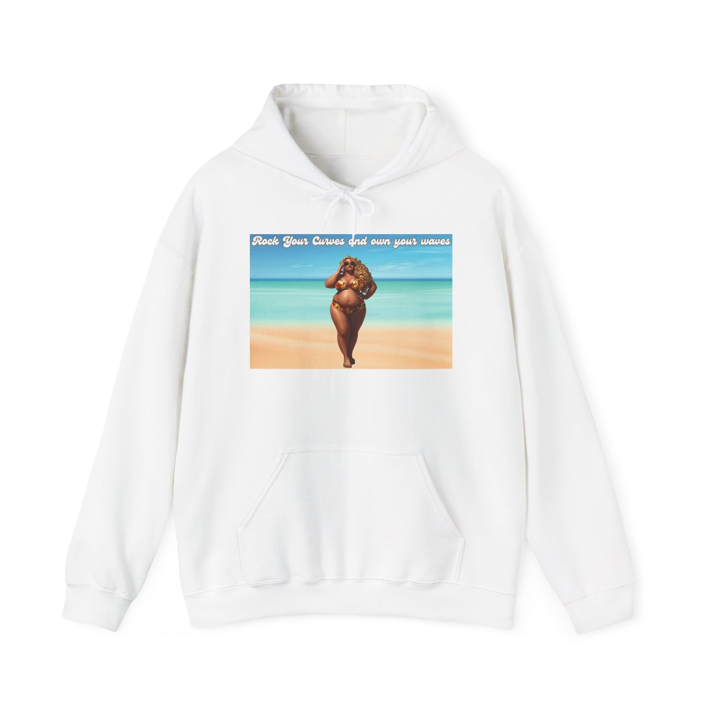 Rock Your Curves and Own Your Waves Hooded Sweatshirt
