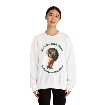 Curls Poppin Crewneck Sweatshirt