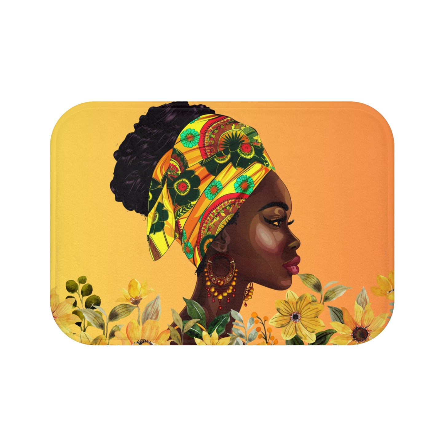 Queen Sunflower Bath Mat