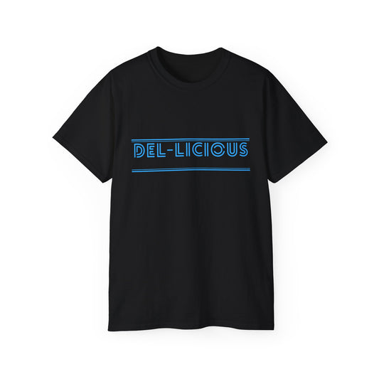 Delicious Vibes Unisex Ultra Cotton Tee | Fun Graphic Tee for Food Lovers, Casual Wear, Gifts, Birthdays, Foodie Festivals