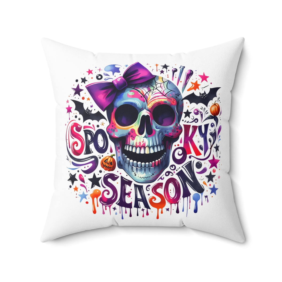Spooky Season Skull 2-White