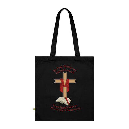 St. Paul Missionary Baptist Church Cotton Tote — Black