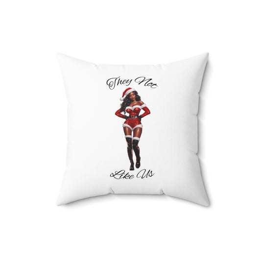 They Not Like Us 2- (White) Spun Polyester Square Pillow