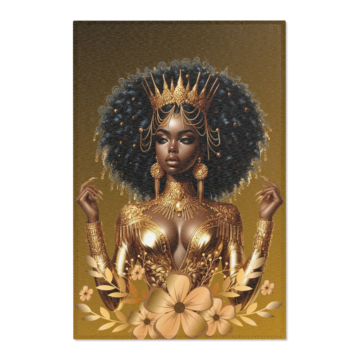 Golden Goddess Area Rug - Regal Home Decor